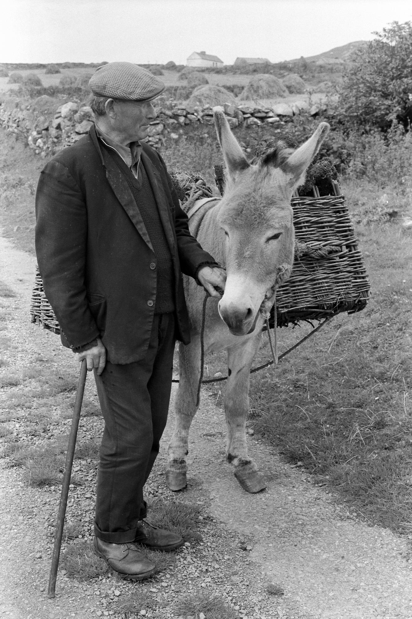 Pady Teirrney with Donkey 